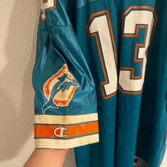 Vintage NWT Champion Miami Dolphins Dan Marino Deadstock Jersey - Picture 8 of 9